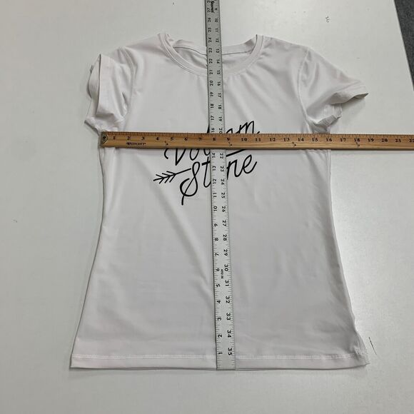 Volcom T Shirt Womens S Small White Simply Solid Short Sleeve Stone Crew Tee - Picture 6 of 9